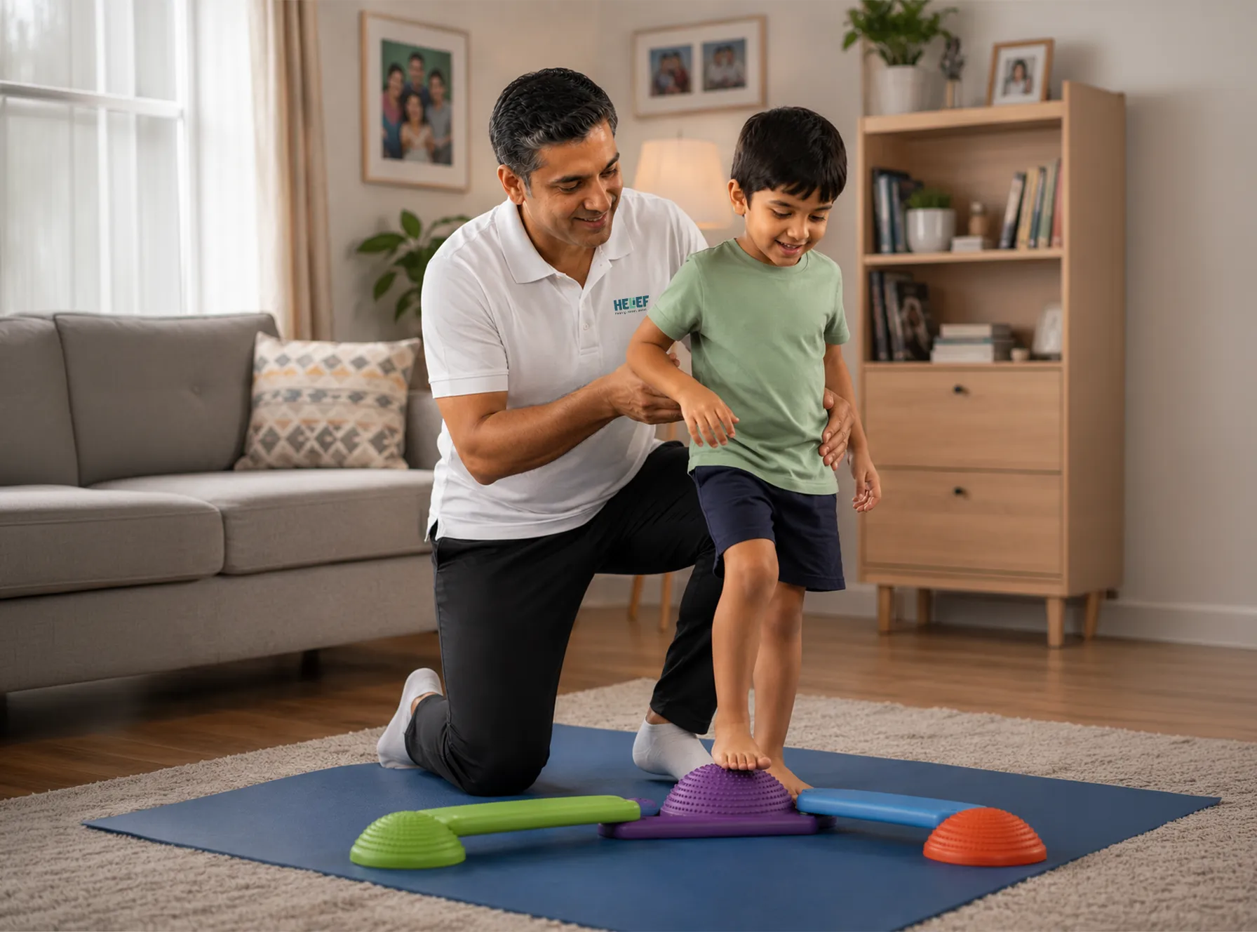 Helief physiotherapist providing paediatric physiotherapy in Bangalore
