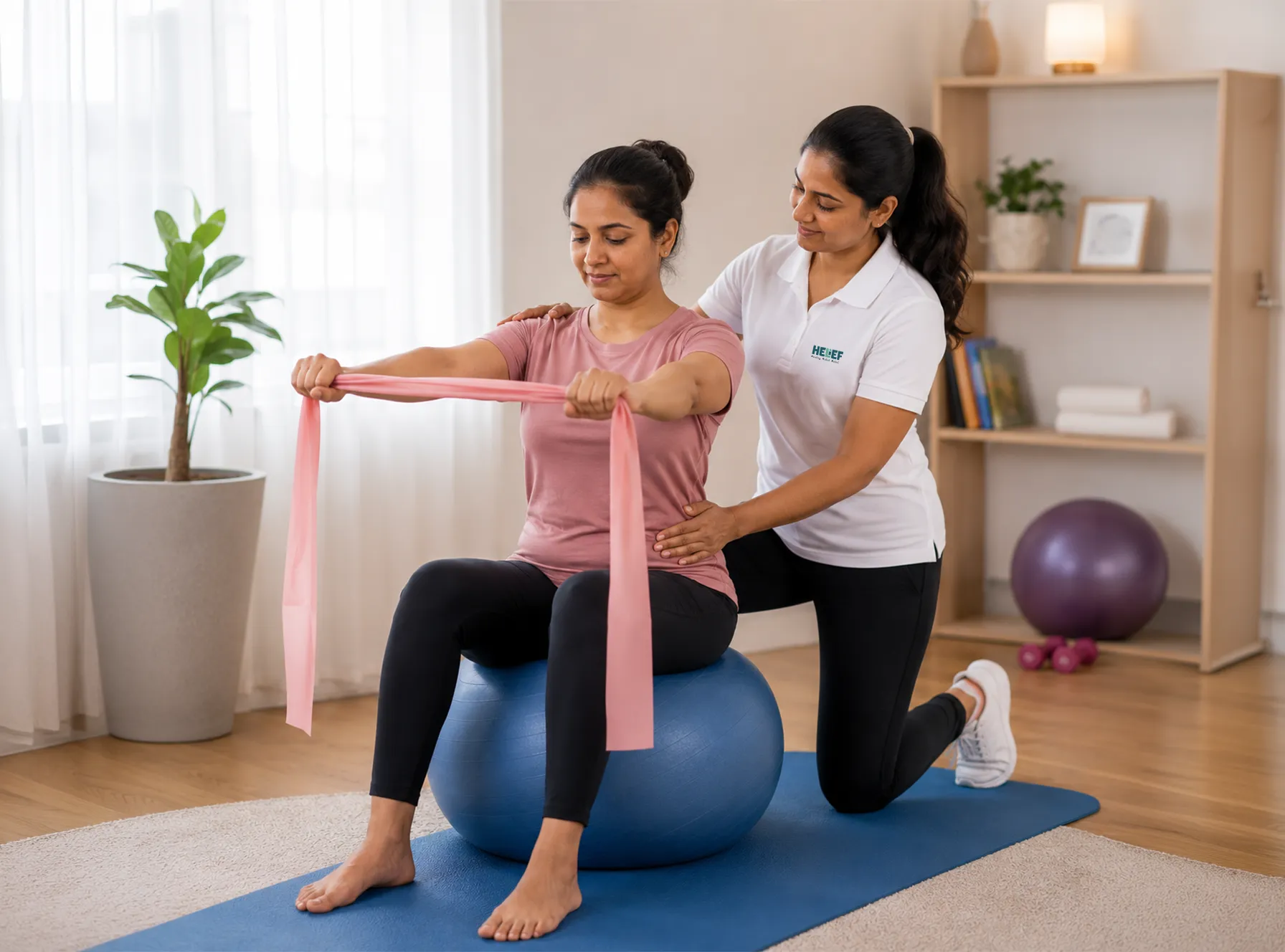 Helief physiotherapist providing postnatal & women's health in Bangalore